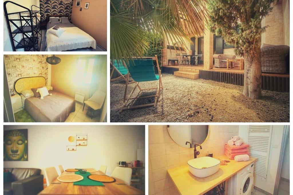 Cocoon'Isle - Jardinet- Jacuzzi Lägenhet LʼIsle-sur-la-Sorgue Exteriör bild